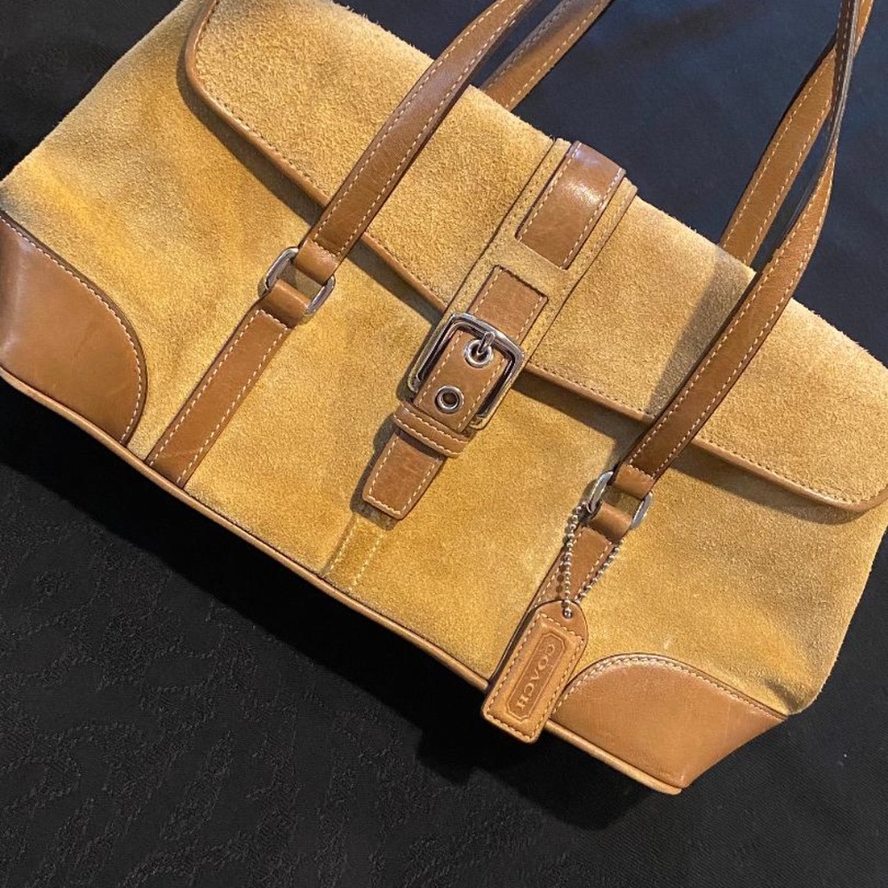 Coach Suede Brown & Tan Vintage Bag